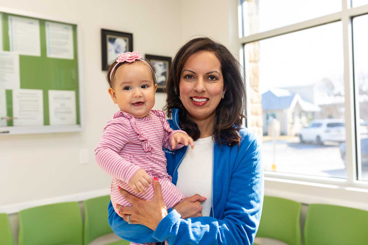 Dr. Bhavana Babber with baby girl