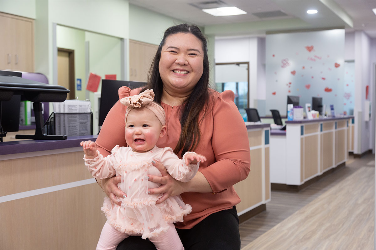 Dr. Diana Nguyen with girl