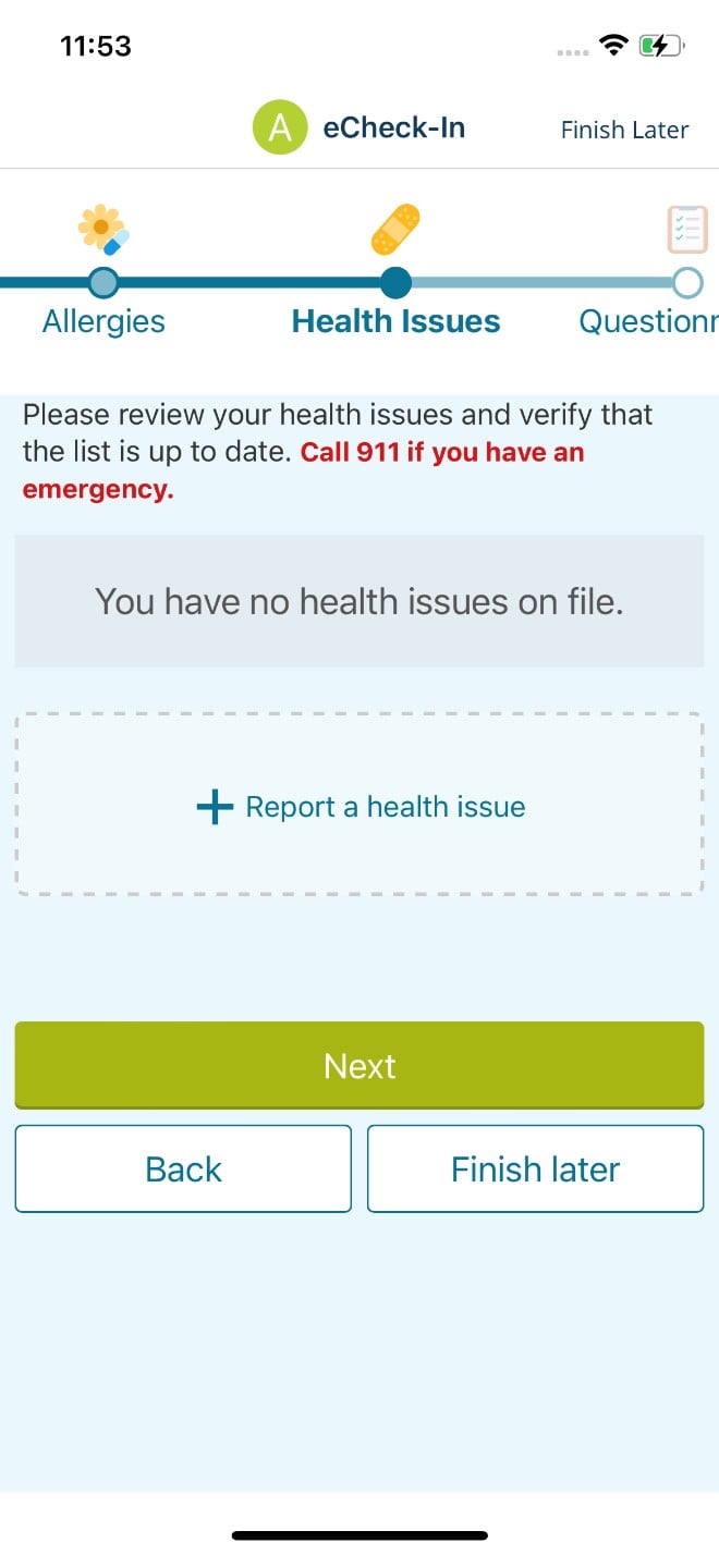 REVIEW HEALTH ISSUES